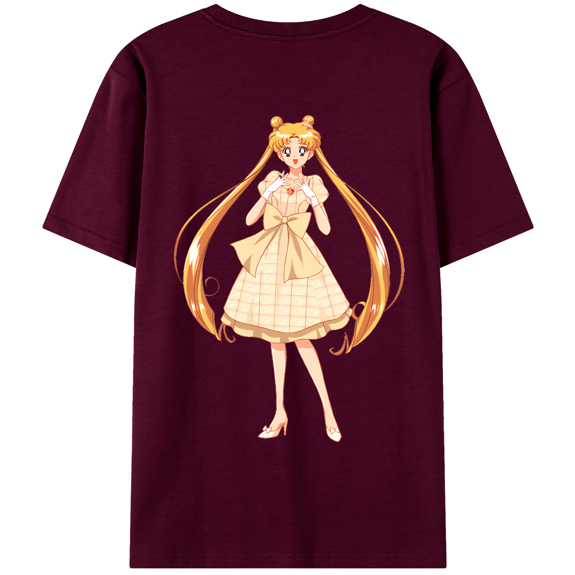 （画像用） 美少女戦士セーラームーン 愛野 美奈子 あいの みなこ Sailor Moon Aino Minako レディース半袖Tシャツ(バックプリント)